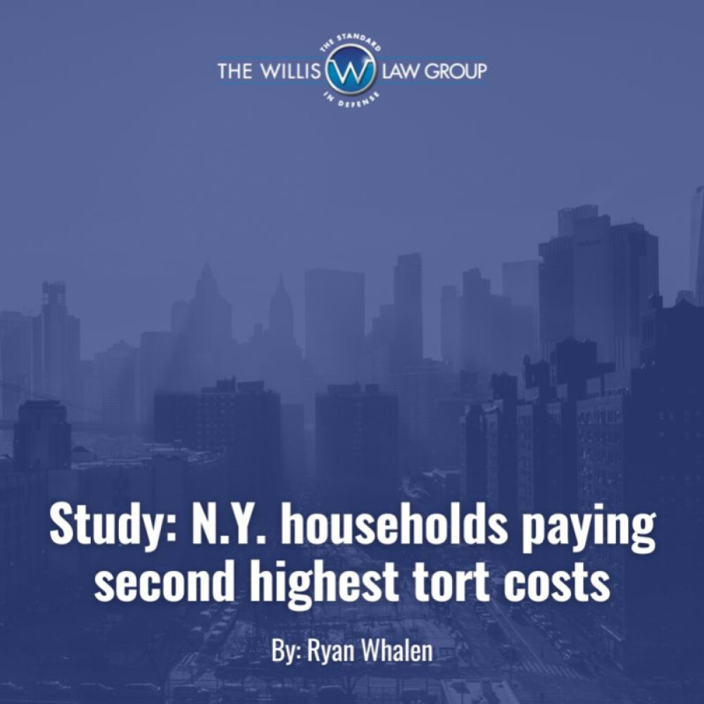 STUDY: N.Y. Households Paying Second Highest Tort Costs Thumb