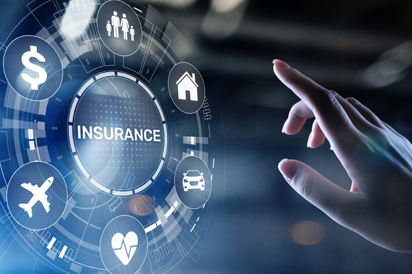 hand selecting types of insurance policies